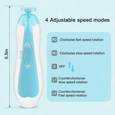 Portable Adult Baby Electric Nail Trimmer  Safe Kids Adult Grinder Quiet Nail Care Cutter polish and trim for nail