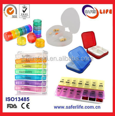 Organizer Medice Drug Pill Pocket Pill Box Storage Box Tinplate Pill Case