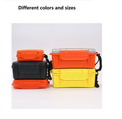 Passed IP 68   ABS waterproof  case with transfer cover for diver  keep goods  dry  tool holder    ABS storage container