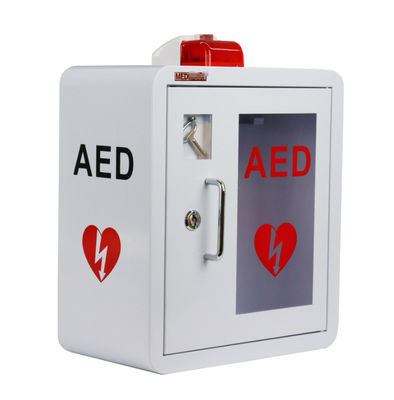 Quality Defibrillator AED Wall mount Cabinet  first aid use AED case Indoor AED trainer cabinet