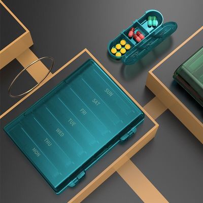 Pill  Medicine Vitamin Organizer  Weekly 3 Times a Day AM/PM with  Large Compartments Case