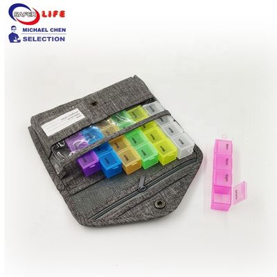 7 days pill box pill holder pill tablet holder 21 times pill container weekly Tablet case for travel
