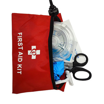 AED Training  Kit Mini CPR First Aid Kit Nylon Bag with Key Chain CPR Life with Key Ring