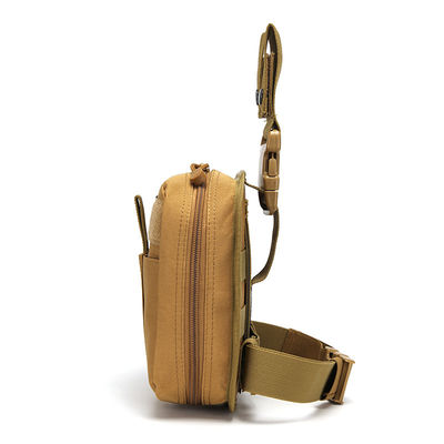 Tactical Leg Bag MOLLE Accessory with Oxford Material Barrel-shaped Design and Zipper Closure for Outdoor Sports