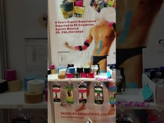 हाइपोएलर्जेनिक चिपकने वाला किनेसियोलॉजी कपास स्पोर्ट्स टेप दर्द निवारण